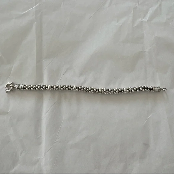 LAGOS Bold Signature Caviar Rope Sterling Silver Bracelet - Picture 2 of 7